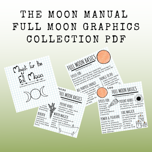 Full Moon Graphics Collection PDF Digital Download
