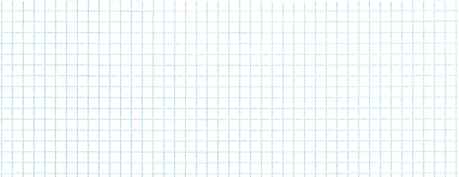 White graph paper with a fine light blue grid pattern filling the entire frame.