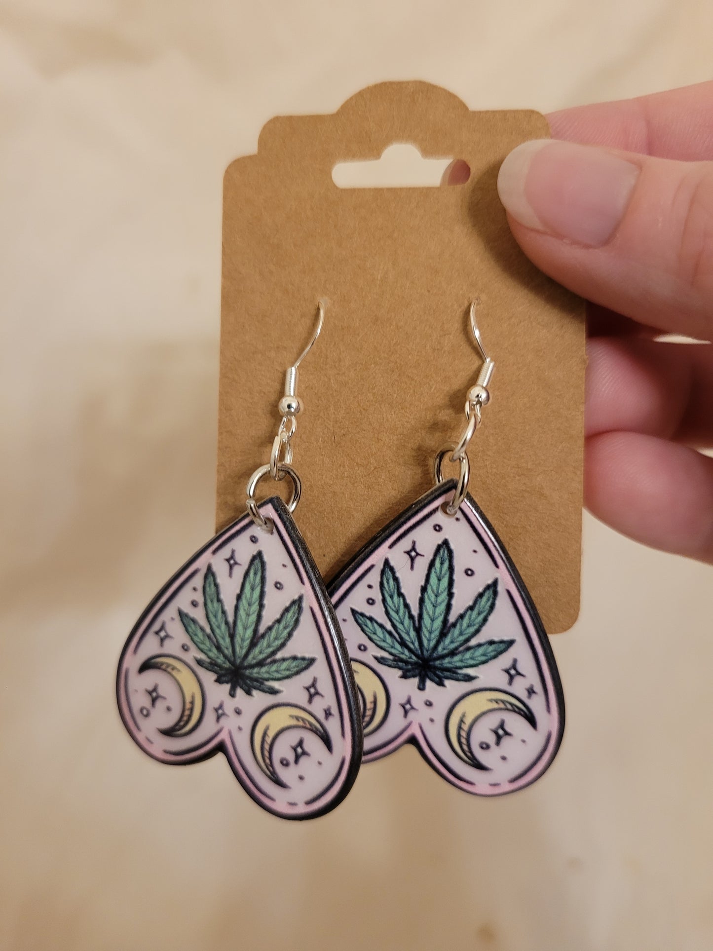Cannabis Planchette Earrings